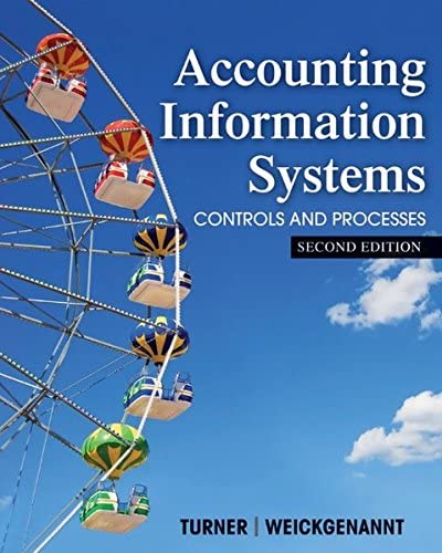 Test Bank for Accounting Information Systems: The Processes and Controls, 2nd Edition by Leslie Turner 1 Test Bank for Accounting Information Systems: The Processes and Controls, 2nd Edition by Leslie Turner