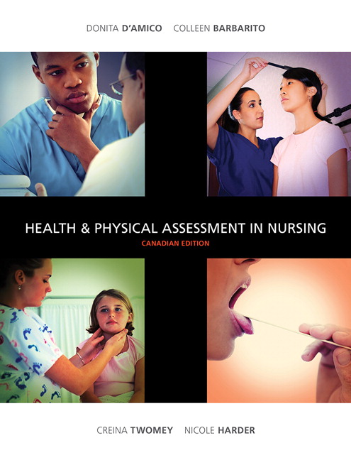 Test Bank for Health & Physical Assessment in Nursing, Canadian Edition by Donita D’Amico 1 Test Bank for Health & Physical Assessment in Nursing, Canadian Edition by Donita D’Amico