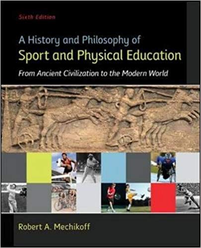 Test Bank for A History and Philosophy of Sport and Physical Education 6th Edition by Robert Mechikoff 1 Test Bank for A History and Philosophy of Sport and Physical Education 6th Edition by Robert Mechikoff