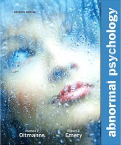 Test Bank for Abnormal Psychology 7th Edition by Oltmanns and Emery