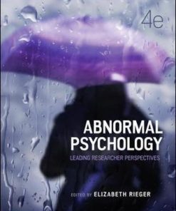 Test Bank for Abnormal Psychology Leading Researcher Perspectives 4th Edition by Rieger