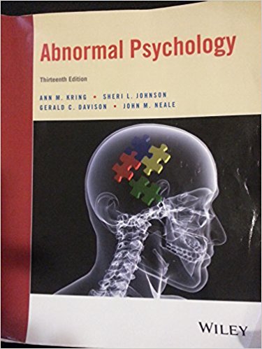 Test Bank for Abnormal Psychology: The Science and Treatment of Psychological Disorders, 13th Edition by Kring 1 Test Bank for Abnormal Psychology: The Science and Treatment of Psychological Disorders, 13th Edition by Kring