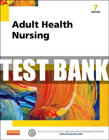 Test Bank for Adult Health Care 7th Edition by Cooper 1 Test Bank for Adult Health Care 7th Edition by Cooper