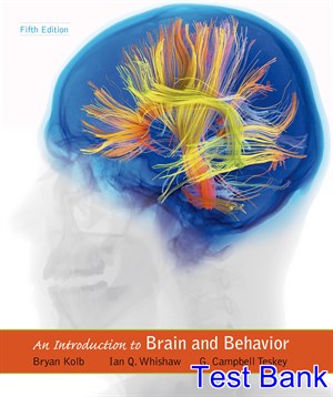 Test Bank for An Introduction to Brain and Behavior, 5th Edition by Kolb 1 Test Bank for An Introduction to Brain and Behavior, 5th Edition by Kolb