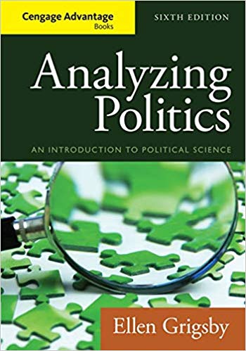 Test Bank For Analyzing Politics 6th Edition by Ellen Grigsby 1 Test Bank For Analyzing Politics 6th Edition by Ellen Grigsby