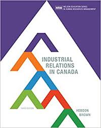 Test Bank For Industrial Relations In Canada 3rd Edition By Hebdon Brown