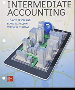 Test Bank for Intermediate Accounting 9th Edition by Spiceland