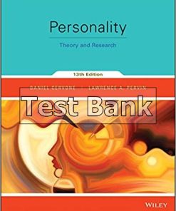 Test Bank for Personality Theory and Research by Daniel Cervone 13th Edition