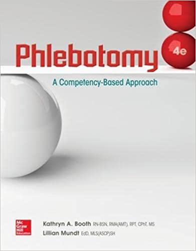 Test Bank for Phlebotomy: A Competency Based Approach, 4th Edition by Kathryn Booth 1 Test Bank for Phlebotomy: A Competency Based Approach, 4th Edition by Kathryn Booth