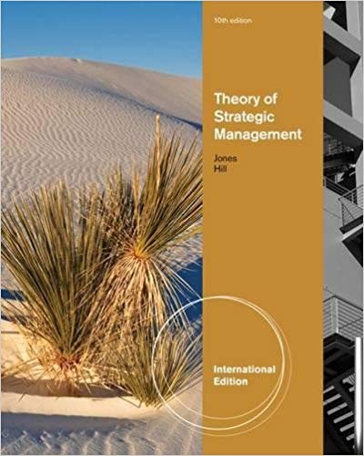 Test Bank for Theory of Strategic Management, International Edition, 10th Edition by Gareth Jones 1 Test Bank for Theory of Strategic Management, International Edition, 10th Edition by Gareth Jones