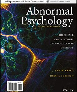 Test Bank for Abnormal Psychology 14th Edition by Ann M. Kring, Sheri L. Johnson